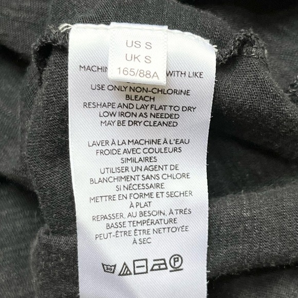 Anthropologie Pilcro Buttoned Balloon Sleeve Blouse in Washed Black, Size Small - Picture 11 of 11